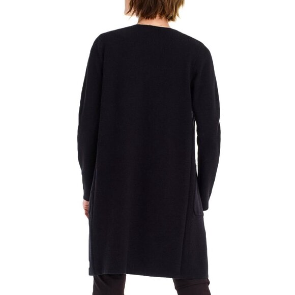 NWT J.Crew Juliette in Black Open-Front Knit Collarless Sweater Blazer XS - Picture 8 of 8